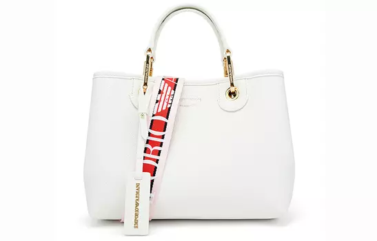 EMPORIO ARMANI Сумка через плечо из искусственной кожи, женская, белая