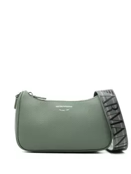 Emporio Armani сумка через плечо с логотипом, зеленый