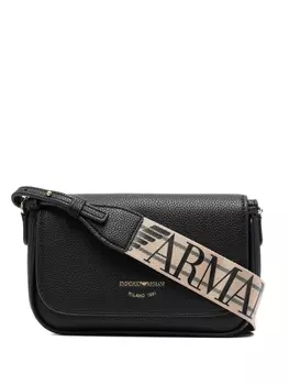 Emporio Armani сумка через плечо с логотипом, черный