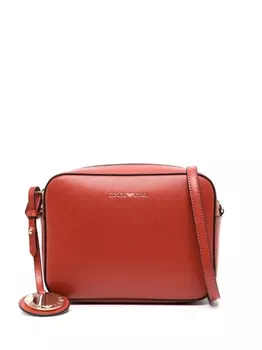 Emporio Armani сумка через плечо с логотипом, коричневый