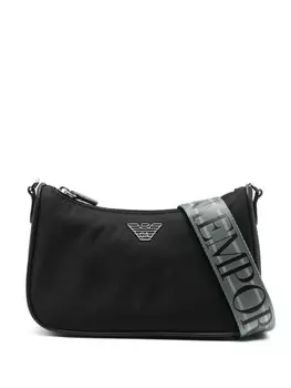 Emporio Armani сумка через плечо с логотипом ASV, черный