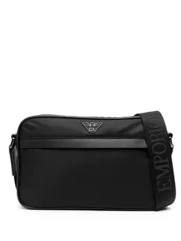 Emporio Armani сумка через плечо с логотипом, черный