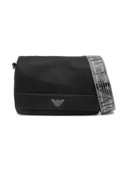 Emporio Armani сумка через плечо с логотипом, черный