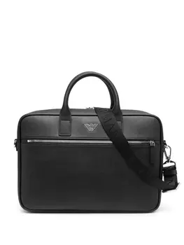 Emporio Armani сумка для ноутбука с логотипом, черный