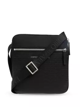 Emporio Armani сумка-мессенджер с логотипом, черный
