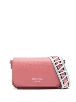 Emporio Armani сумка на плечо с логотипом, розовый