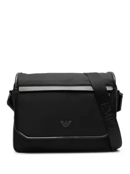 Emporio Armani сумка на плечо с логотипом, черный