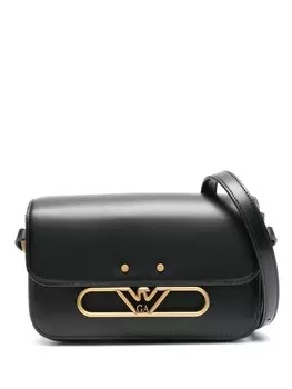 Emporio Armani сумка на плечо с логотипом Eagle, черный