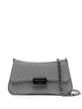 Emporio Armani сумка на плечо с логотипом, серебряный