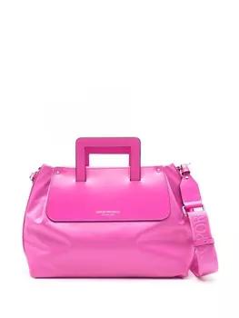 Emporio Armani сумка с логотипом, розовый