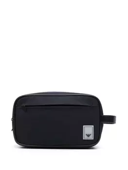 Emporio Armani сумка с нашивкой-логотипом, синий