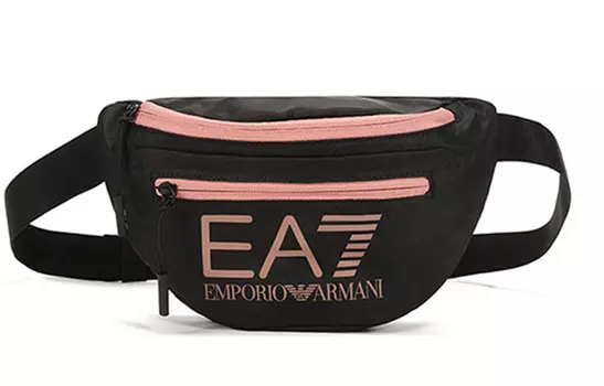EMPORIO ARMANI Сумка-слинг EA7 из ткани, поясная сумка, обычная мужская, цвет: черный, серый, розовый