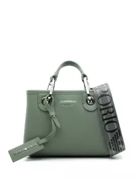 Emporio Armani сумка-тоут MyEA размера мини, зеленый