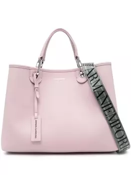 Emporio Armani сумка-тоут MyEA среднего размера, розовый