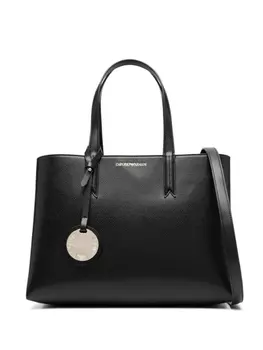 Emporio Armani сумка-тоут с логотипом, черный