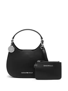Emporio Armani сумка-тоут с логотипом, черный