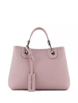 Emporio Armani сумка-тоут с логотипом, нейтральный цвет
