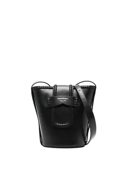 Emporio Armani сумка-ведро с логотипом, черный