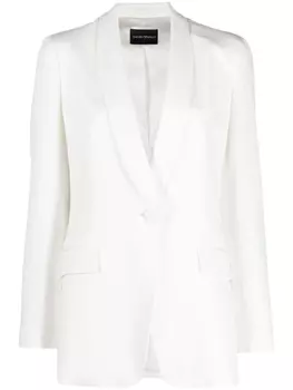 Emporio Armani tailored single-breasted blazer, белый