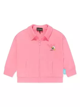 Emporio Armani толстовка из коллаборации с The Smurfs, розовый