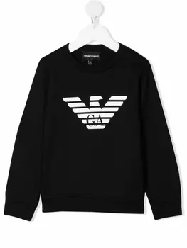 Emporio Armani толстовка с логотипом, черный