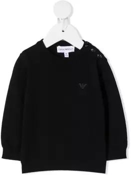 Emporio Armani толстовка с логотипом, синий