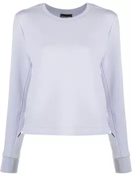 Emporio Armani толстовка с молниями, фиолетовый