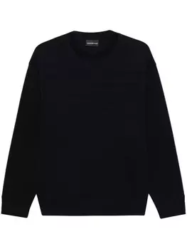 Emporio Armani толстовка с тиснением, синий
