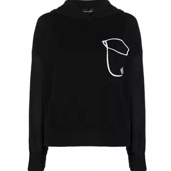 EMPORIO ARMANI Толстовка женская черная