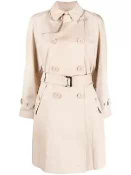Emporio Armani тренч с поясом, нейтральный цвет