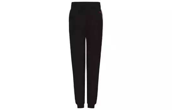 EMPORIO ARMANI Трикотажные спортивные брюки женские черные