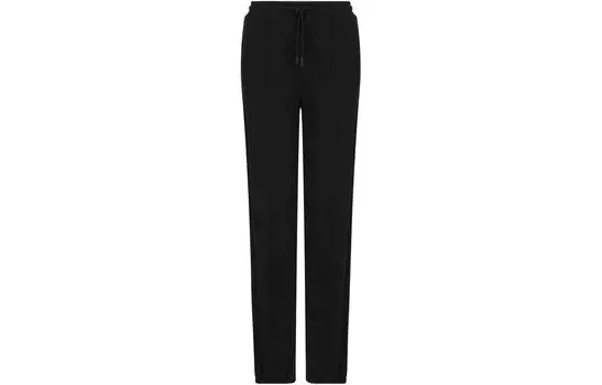 EMPORIO ARMANI Трикотажные спортивные брюки женские черные