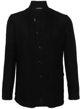 Emporio Armani трикотажный пиджак, черный