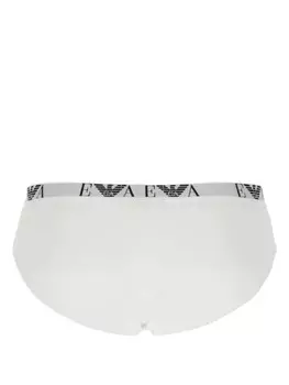 Emporio Armani трусы-брифы с логотипом, белый