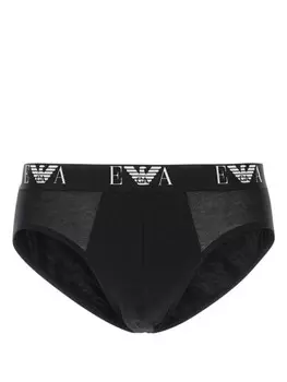 Emporio Armani трусы с логотипом на поясе, черный