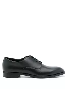 Emporio Armani туфли дерби на шнуровке, черный