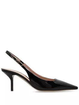 Emporio Armani туфли кожаные 95 мм, черный