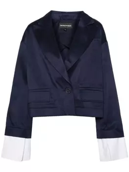 Emporio Armani укороченная куртка, синий
