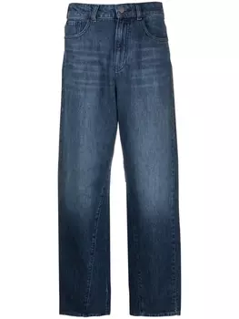 Emporio Armani укороченные кюлоты из денима, синий