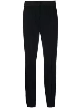 Emporio Armani узкие брюки с завышенной талией, черный