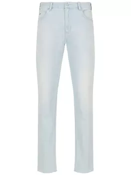 Emporio Armani узкие джинсы J16 с заниженной талией, синий