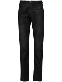 Emporio Armani узкие джинсы средней посадки, черный