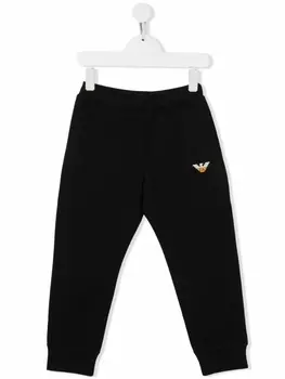 Emporio Armani узкие джоггеры с логотипом, черный