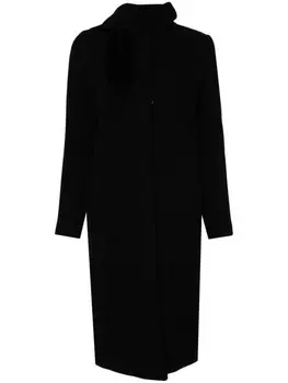 Emporio Armani вельветовое пальто, черный