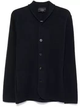 Emporio Armani вязаный жакет, синий