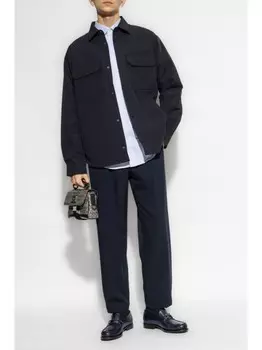 Emporio Armani застегнутая на пуговицы рубашка куртка, синий