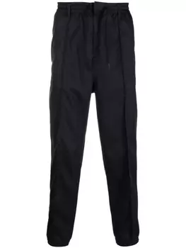 Emporio Armani зауженные брюки с кулиской, синий