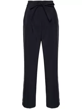 Emporio Armani зауженные брюки с завышенной талией, синий