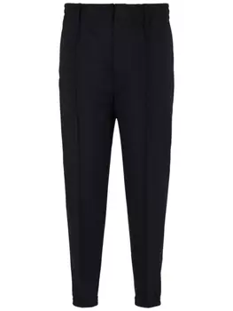 Emporio Armani зауженные брюки со складками, черный