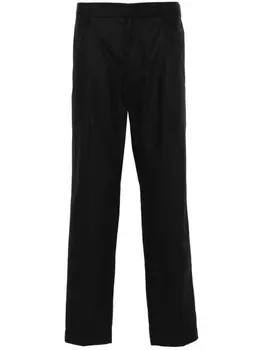 Emporio Armani зауженные брюки со складками, черный